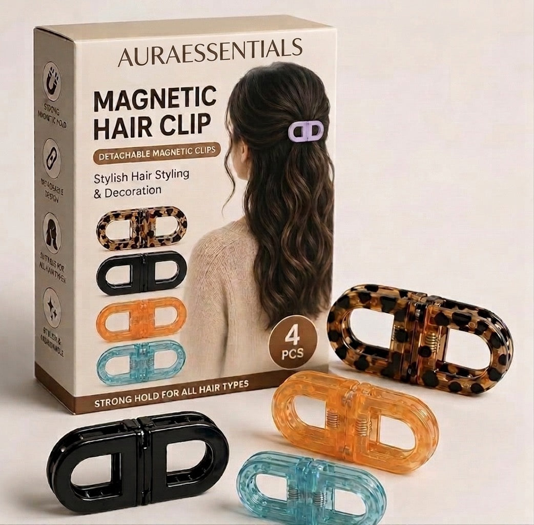 Magnetic Hair Clips for Women (Pack of 4)