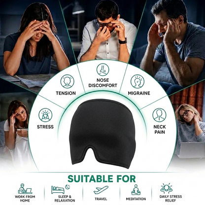 The AuraEssentials Dual-Therapy Hot & Cold Migraine Relief Cap