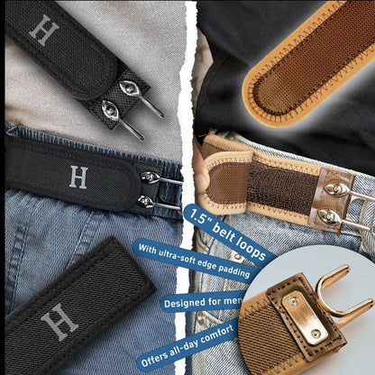 Buckle-less belt hooks (Pair Of 2)